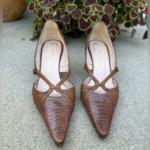 Gianni Milanesi Milano Lizard Skin Pumps - size 38